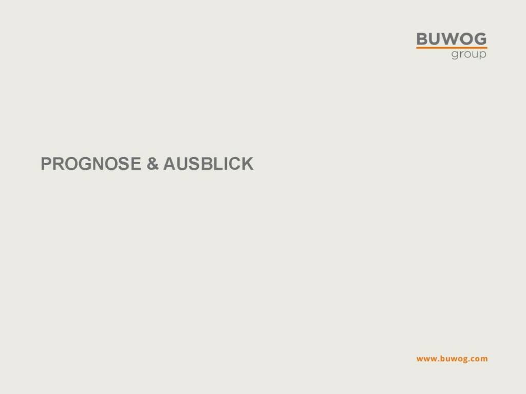 Buwog Group - Prognose & Ausblick (25.10.2016) 