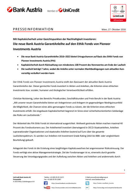 Bank Austria GarantAnleihe Pioneer Ethik Fonds, Seite 1/3, komplettes Dokument unter http://boerse-social.com/static/uploads/file_1942_bank_austria_garantanleihe_pioneer_ethik_fonds.pdf (27.10.2016) 