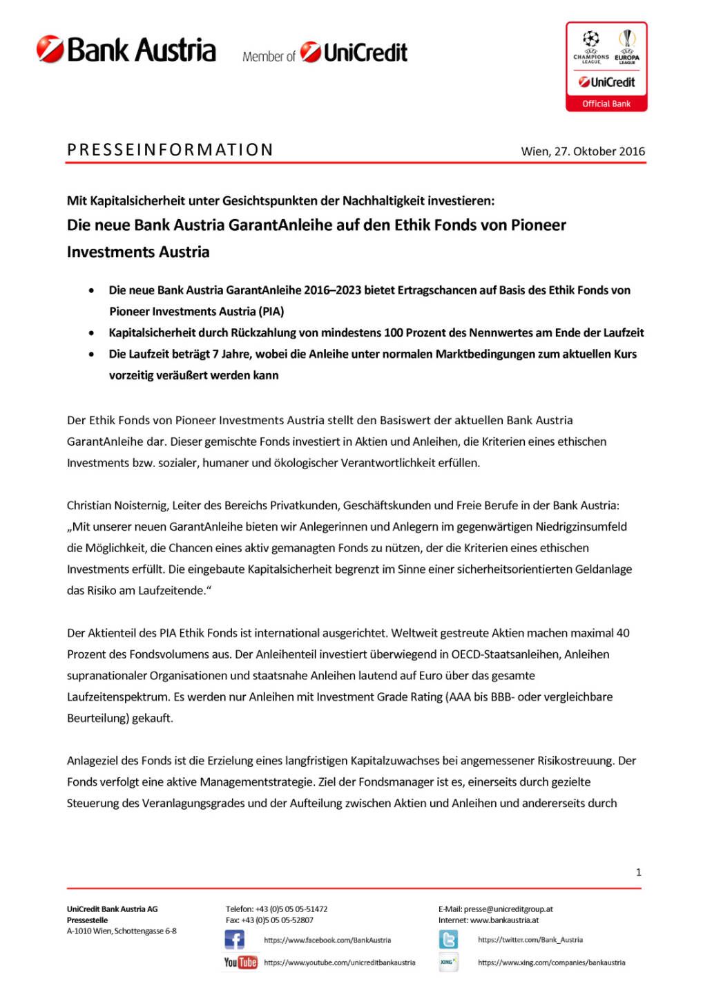 Bank Austria GarantAnleihe Pioneer Ethik Fonds, Seite 1/3, komplettes Dokument unter http://boerse-social.com/static/uploads/file_1942_bank_austria_garantanleihe_pioneer_ethik_fonds.pdf