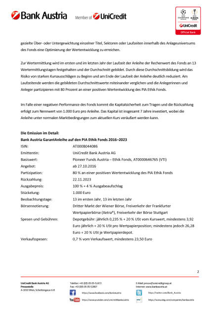 Bank Austria GarantAnleihe Pioneer Ethik Fonds, Seite 2/3, komplettes Dokument unter http://boerse-social.com/static/uploads/file_1942_bank_austria_garantanleihe_pioneer_ethik_fonds.pdf (27.10.2016) 