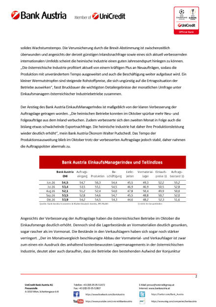 Bank Austria: Industriekonjunktur in Österreich , Seite 2/4, komplettes Dokument unter http://boerse-social.com/static/uploads/file_1947_bank_austria_industriekonjunktur_in_osterreich.pdf (28.10.2016) 