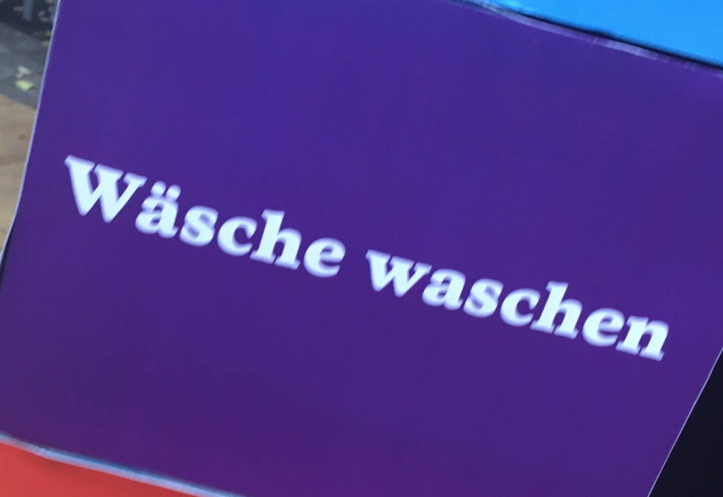 Wäsche waschen