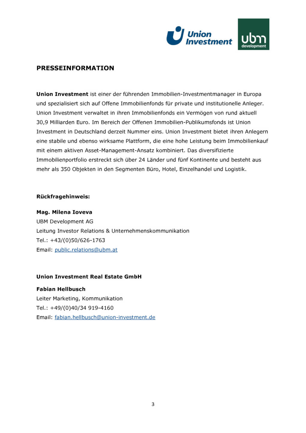 UBM verkauft Wiener Bestandsimmobilie Doppio Offices, Seite 3/3, komplettes Dokument unter http://boerse-social.com/static/uploads/file_1968_ubm_verkauft_wiener_bestandsimmobilie_doppio_offices.pdf