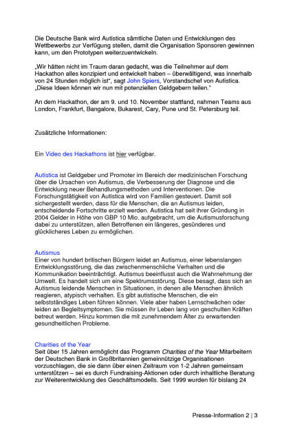 Deutsche Bank mit 24-Stunden-Hackathon-App für Menschen mit Autismus, Seite 2/3, komplettes Dokument unter http://boerse-social.com/static/uploads/file_1978_deutsche_bank_mit_24-stunden-hackathon-app_fur_menschen_mit_autismus.pdf (15.11.2016) 