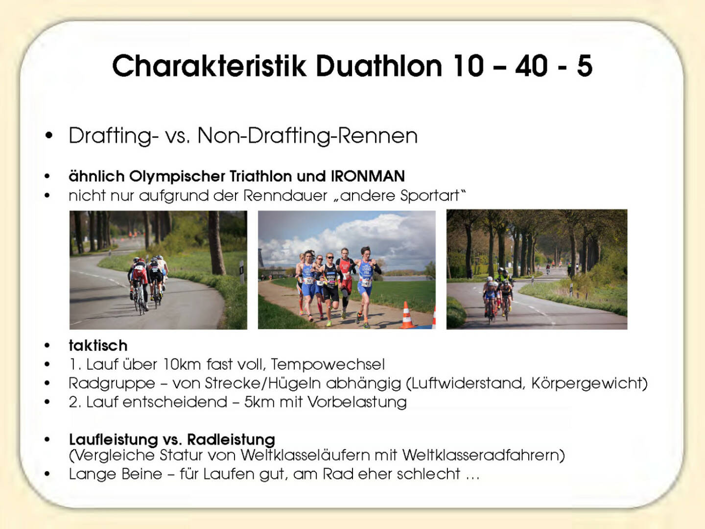 Charakteristik Duathlon - Sandrina Illes