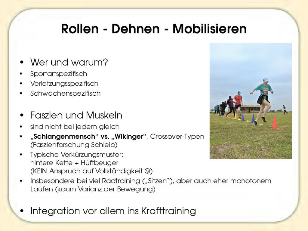 Rollen, Dehnen, Mobilisieren - Sandrina Illes (15.11.2016) 