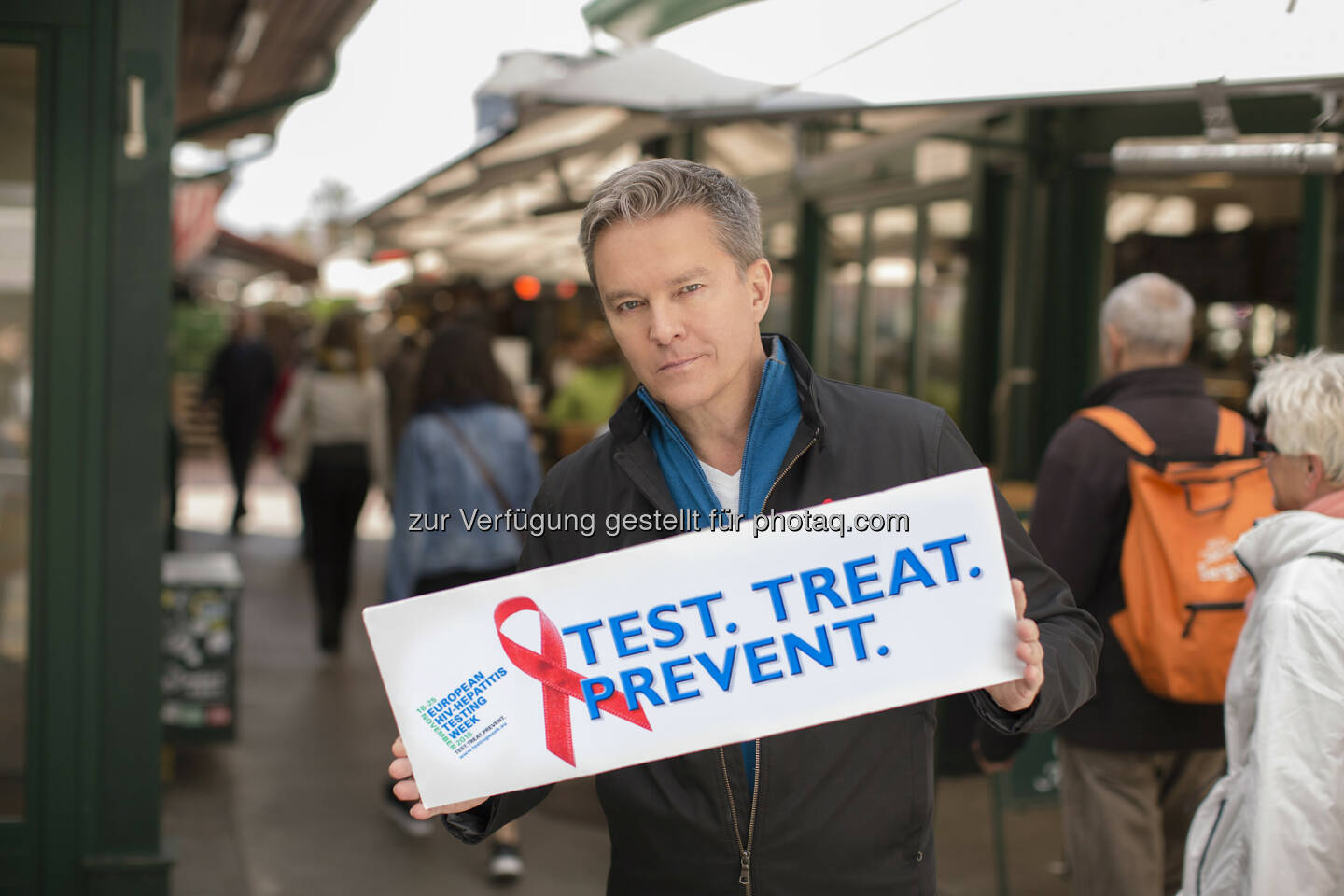 Alfonds Haider - Aids Hilfe Wien: Alfons Haider, Testbotschafter der Europäischen HIV und Hepatitistestwoche (Fotograf: Juergen Hammerschmid)