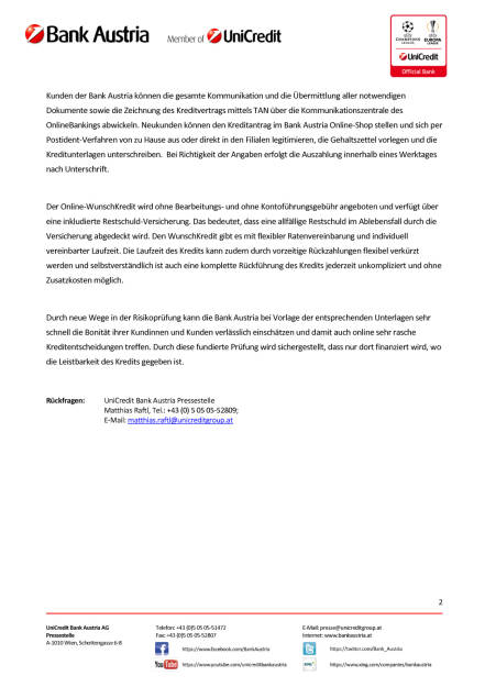 Der spesenfreie Online-WunschKredit der Bank Austria, Seite 2/2, komplettes Dokument unter http://boerse-social.com/static/uploads/file_1986_der_spesenfreie_online-wunschkredit_der_bank_austria.pdf (21.11.2016) 