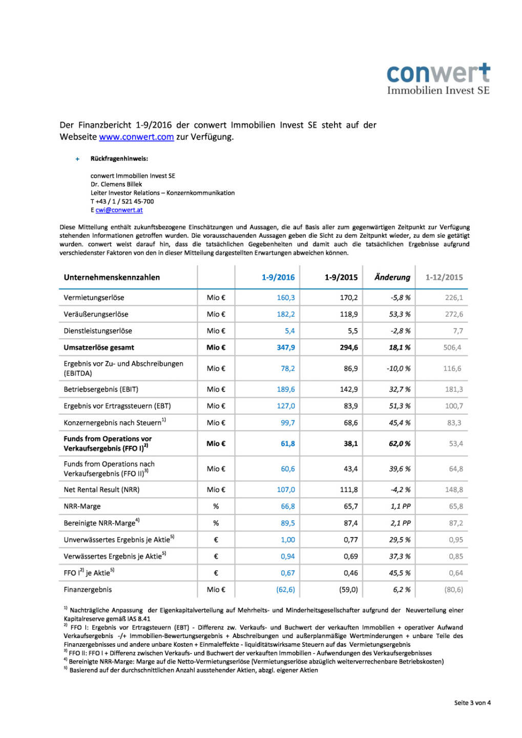 conwert: Q3 2016, Seite 3/4, komplettes Dokument unter http://boerse-social.com/static/uploads/file_1990_conwert_q3.pdf