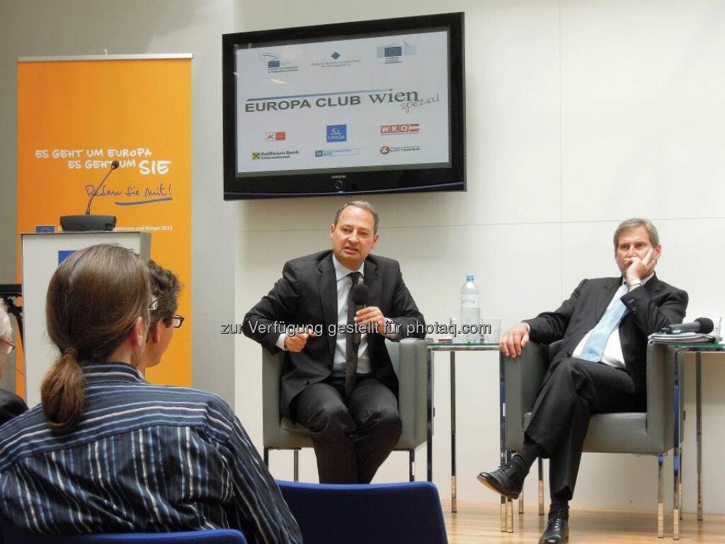 Andreas Schieder (Staatssekretär, BMF), Johannes Hahn (EU-Kommissar für Regionalpolitik), © com_unit (06.05.2013) 