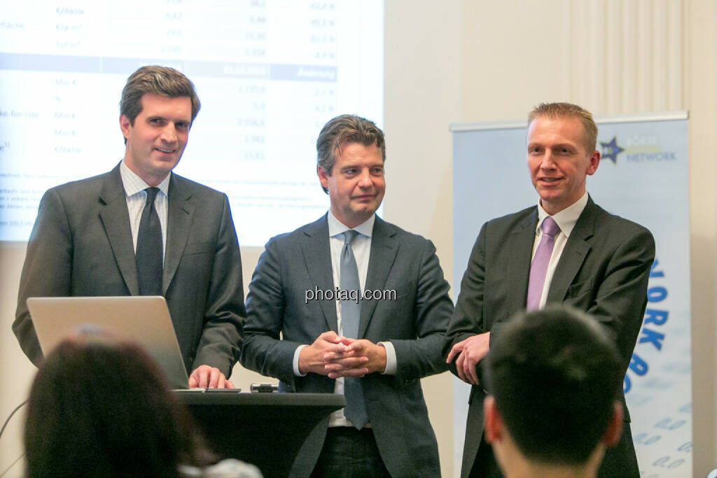 Clemens Billek (conwert), Marc Tüngler (DSW), Rene Hoffmann (Vonovia), © Martina Draper/photaq (27.11.2016) 