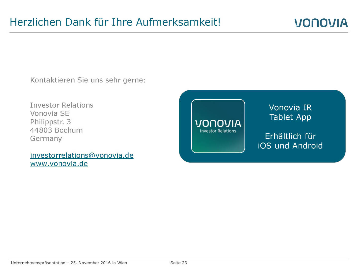 Vonovia Danke