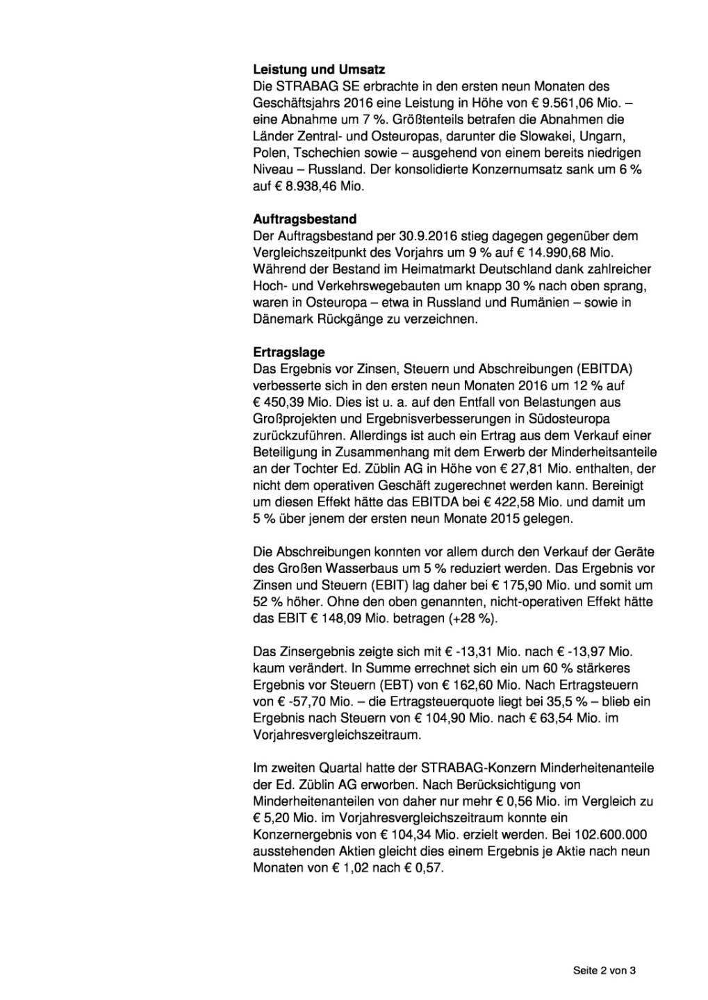 Strabag auf gutem Weg, Seite 2/3, komplettes Dokument unter http://boerse-social.com/static/uploads/file_1999_strabag_auf_gutem_weg.pdf