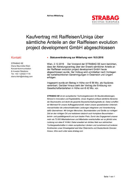 Strabag: Kaufvertrag mit Raiffeisen/Uniqa, Seite 1/1, komplettes Dokument unter http://boerse-social.com/static/uploads/file_2004_strabag_kaufvertrag_mit_raiffeisenuniqa.pdf (02.12.2016) 