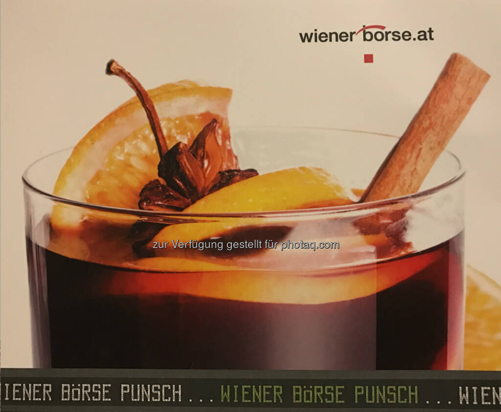 Einladung Wiener Börse Punsch (c) Wiener Börse, © Wiener Börse AG/APA-Fotoservice/Tanzer (04.12.2016) 