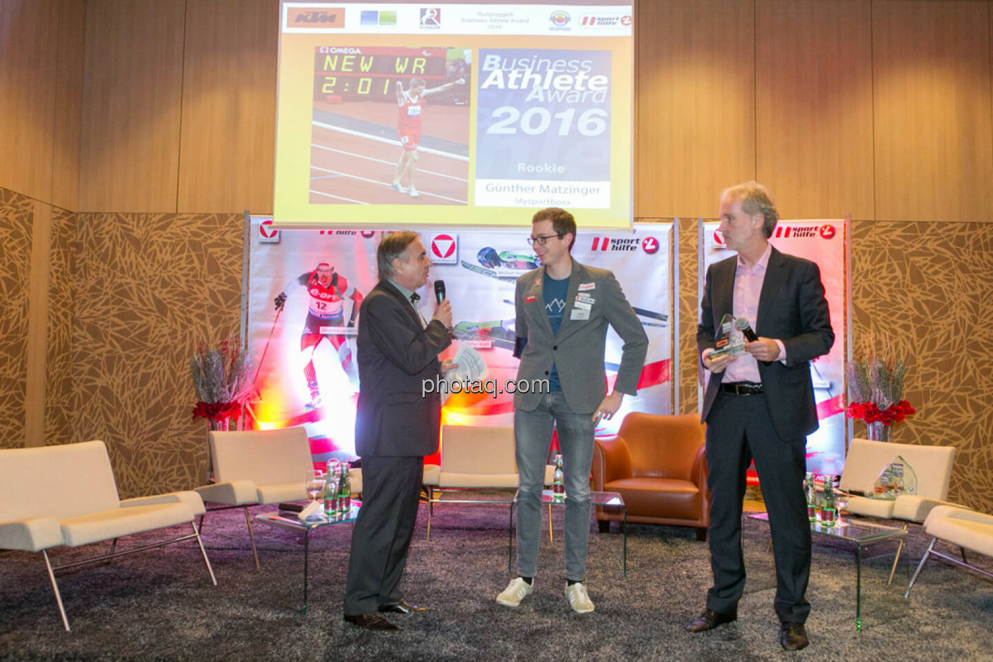 Hans Huber, Günther Matzinger (Rookie of the Year), Christian Drastil (BSN)