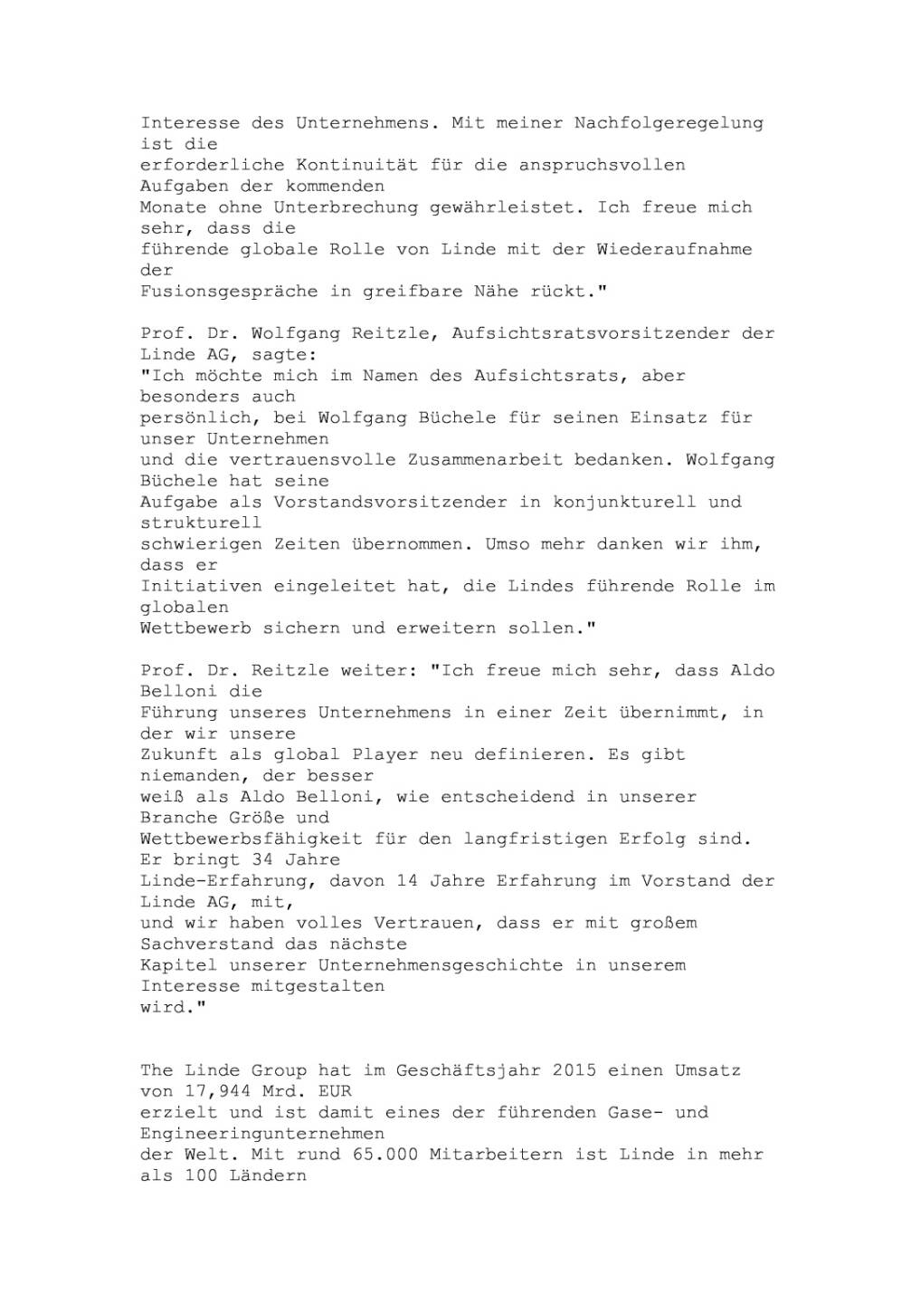 Neuer Vorstandsvorsitzender bei Linde, Seite 2/4, komplettes Dokument unter http://boerse-social.com/static/uploads/file_2008_neuer_vorstandsvorsitzender_bei_linde.pdf