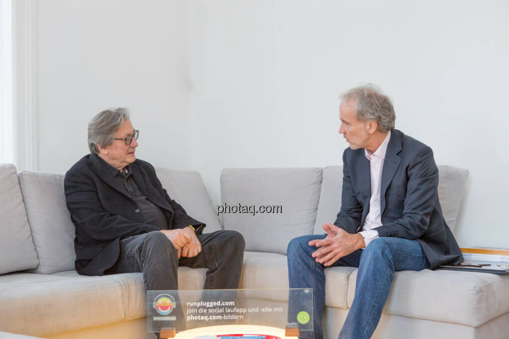 Ferdinand Lacina (Finanzminister aD), Christian Drastil (BSN), © Martina Draper/photaq (08.12.2016) 