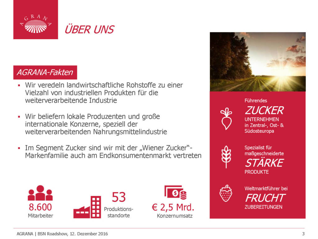 Agrana - Über uns (12.12.2016)