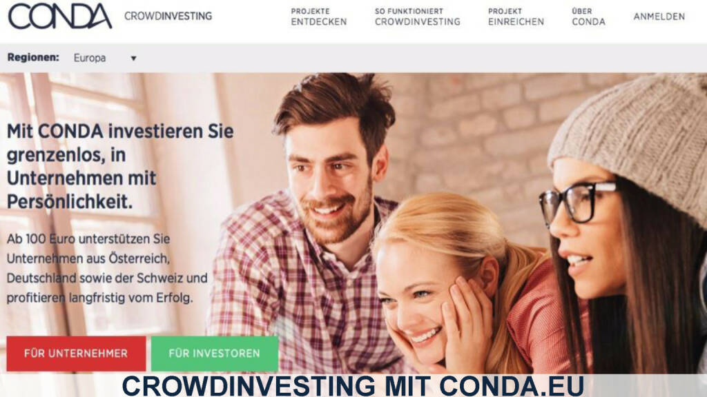 Conda Homepage Startseite (12.12.2016) 