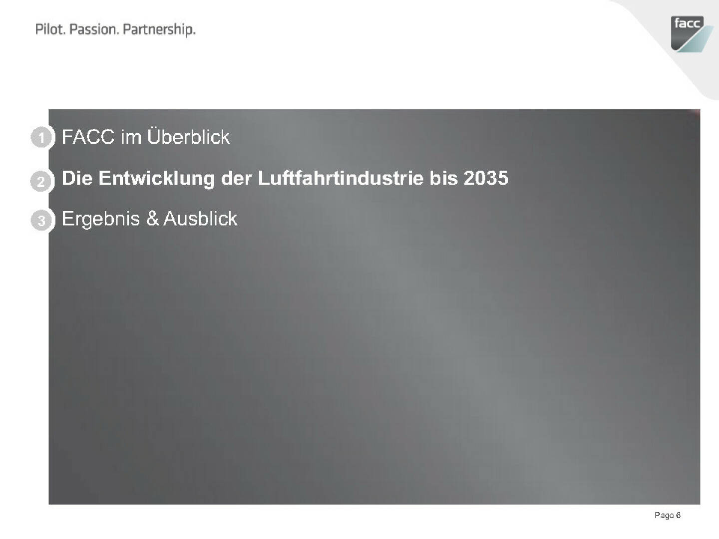 FACC Entwicklung