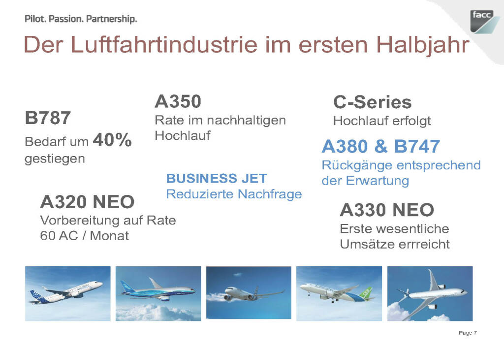 FACC Luftfahrtindustrie im ersten Halbjahr (12.12.2016) 