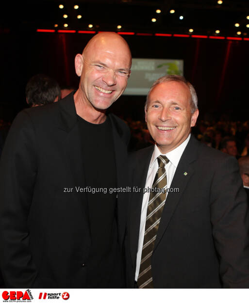 Buergermeister Juergen Winter (Schladming) und Praesident Christian Purrer (ASVOE Steiermark), Foto: GEPA pictures/ Markus Oberlaender (08.05.2013) 