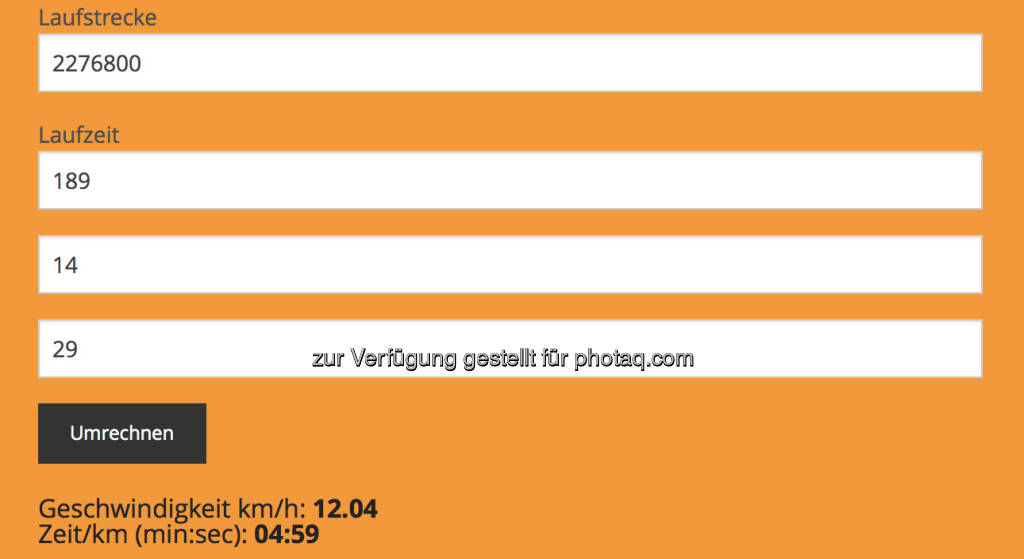 Pace 4:59 overall (31.12.2016)