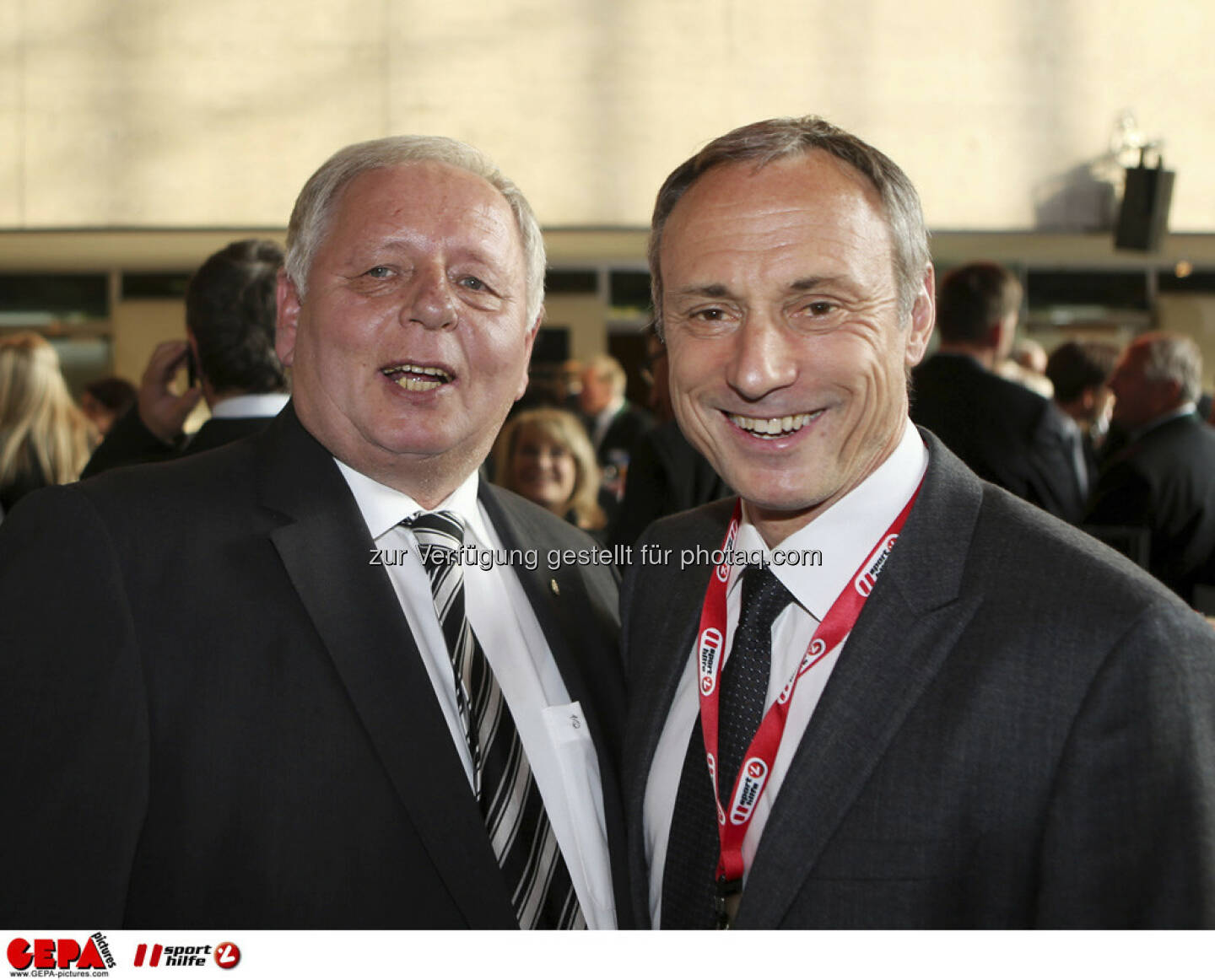 Ehrenpraesident Hans Fedl (SK Sturm Graz) und Geschaeftsfuehrer Anton Schutti (Sporthilfe), Foto: GEPA pictures/ Markus Oberlaender