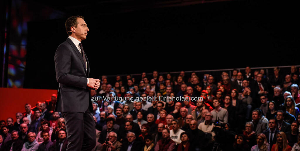 Rede von Christian Kern (SPÖ) in der Messehalle in Wels (Bild: SPÖ), © SPÖ Presse und Kommunikation (13.01.2017) 