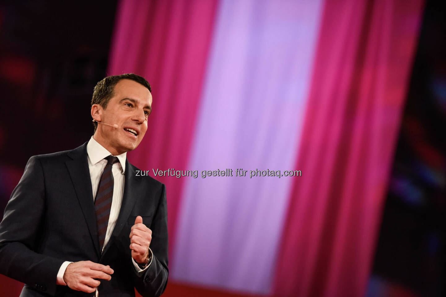 Rede von Christian Kern (SPÖ) in der Messehalle in Wels (Bild: SPÖ)