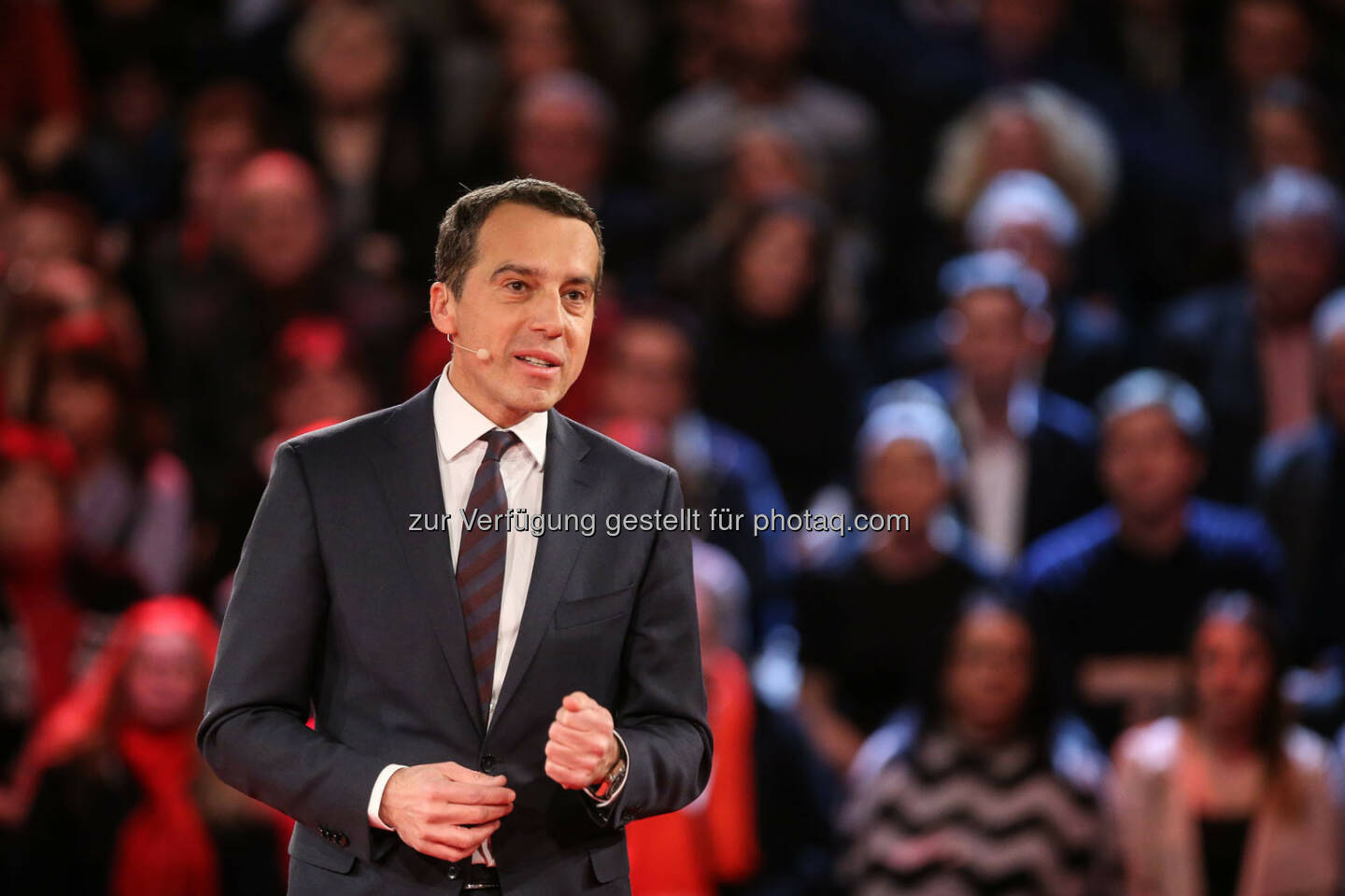 Rede von Christian Kern (SPÖ) in der Messehalle in Wels (Bild: SPÖ)