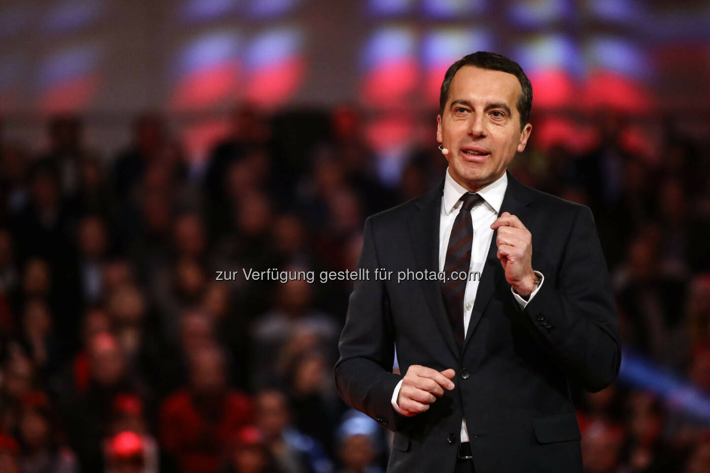 Rede von Christian Kern (SPÖ) in der Messehalle in Wels (Bild: SPÖ)