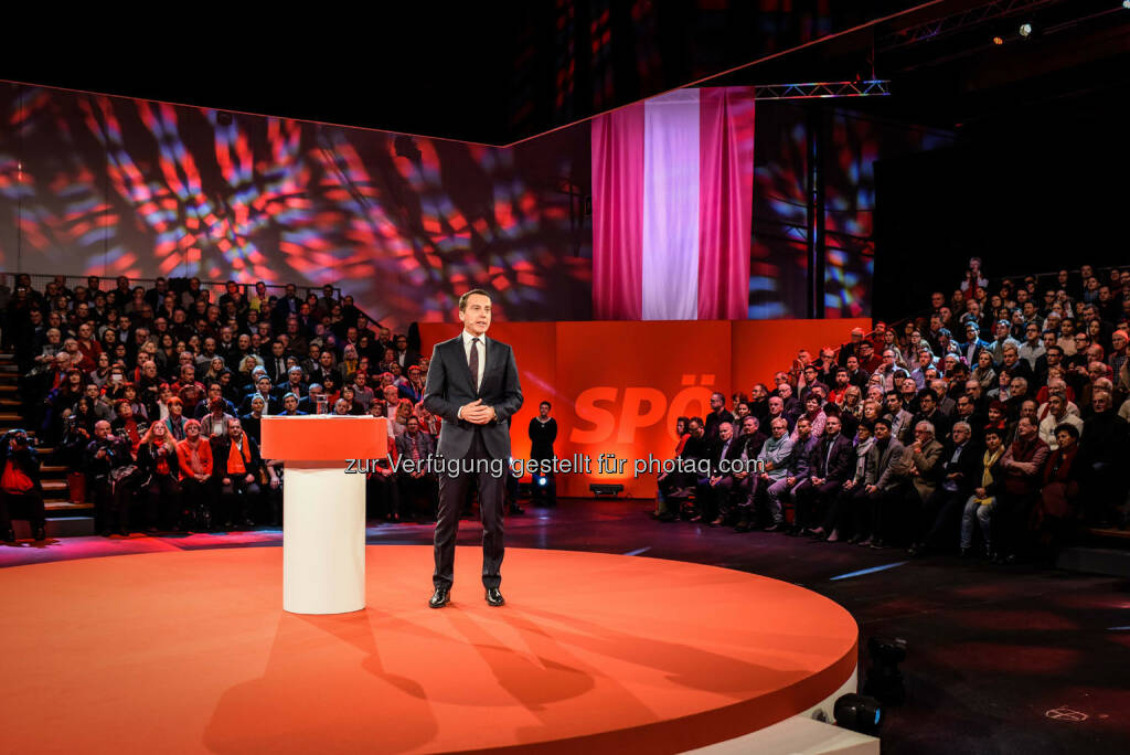 Rede von Christian Kern (SPÖ) in der Messehalle in Wels (Bild: SPÖ), © SPÖ Presse und Kommunikation (13.01.2017) 