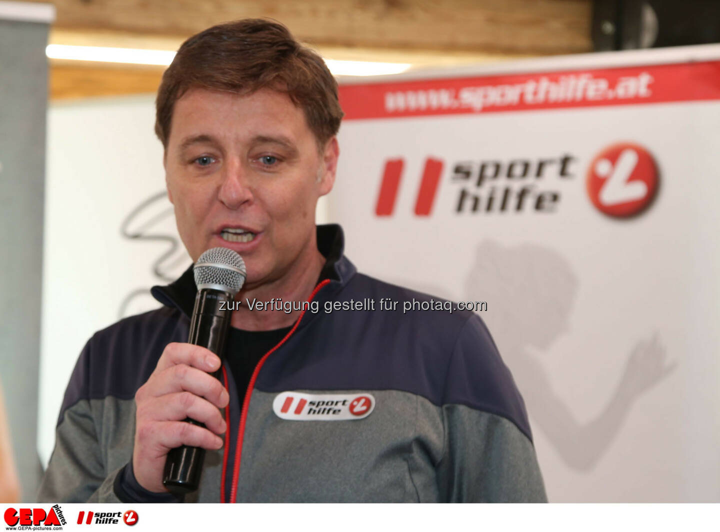 Ski for Gold Charity Race. Image shows managing director Harald Bauer (Sporthilfe). Photo: GEPA pictures/ Harald Steiner