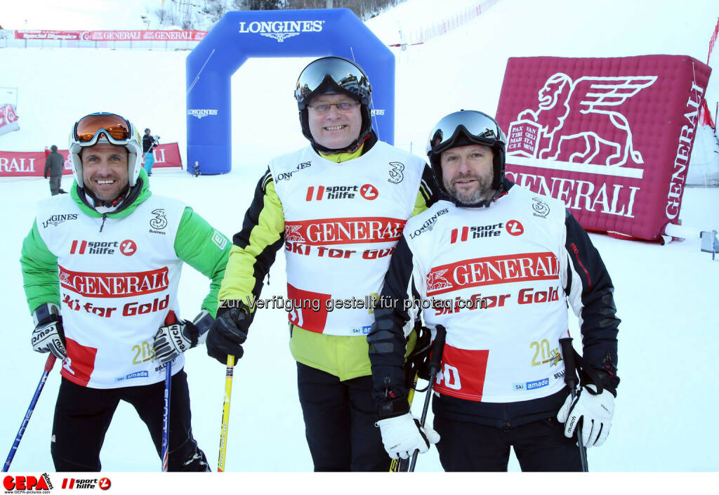 Ski for Gold Charity Race. Image shows Hannes Zeichen, Gerhard Weswaldi and Reinhard Schuetter. Photo: GEPA pictures/ Harald Steiner (26.01.2017) 