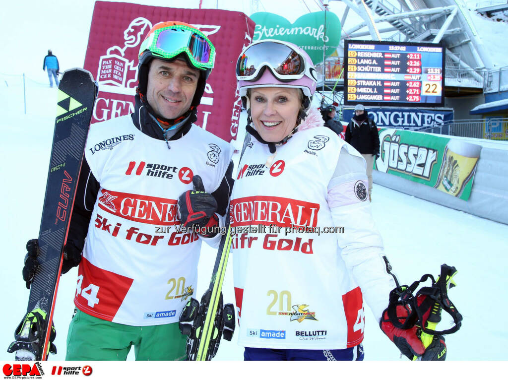 Ski for Gold Charity Race. Image shows Thomas Reisenberger and Ulrike Kriegler. Photo: GEPA pictures/ Harald Steiner (26.01.2017) 