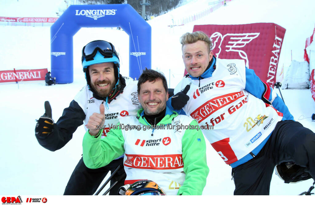 Ski for Gold Charity Race. Image shows Oliver Without, Gerfried Seeber and Willi Gabalier. Photo: GEPA pictures/ Harald Steiner (26.01.2017) 