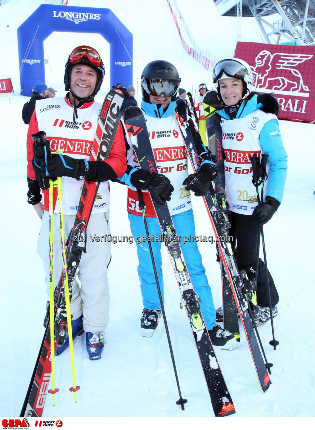 Ski for Gold Charity Race. Image shows Andreas Grossek, Horst Felbermayr and Andrea Felbermayr. Photo: GEPA pictures/ Harald Steiner