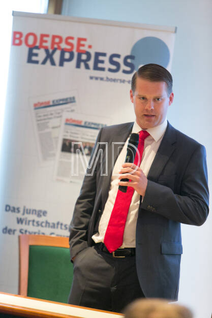 Stefan Schönauer (Head of Corporate Finance & Investor Relations Immofinanz) , © Martina Draper für Börse Express (09.05.2013) 
