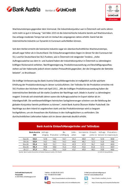 Traumstart der österreichischen Industrie ins Jahr 2017, Seite 2/4, komplettes Dokument unter http://boerse-social.com/static/uploads/file_2077_traumstart_der_osterreichischen_industrie_ins_jahr_2017.pdf (30.01.2017) 