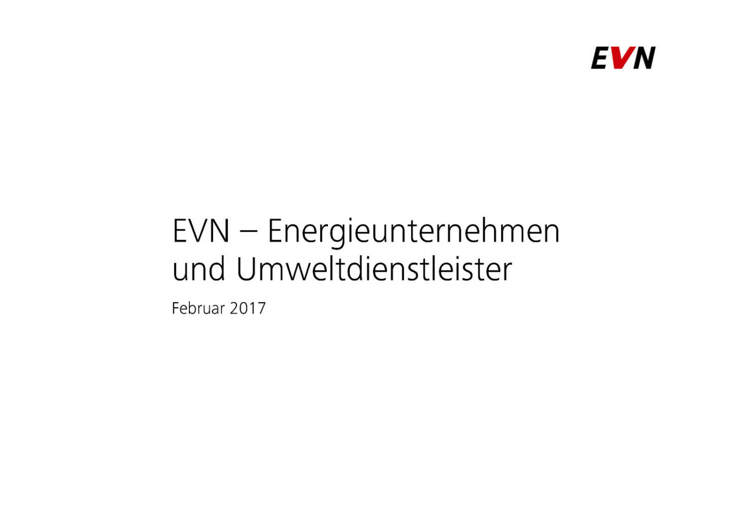 EVN - Energieunternehmen und Umweltdienstleister