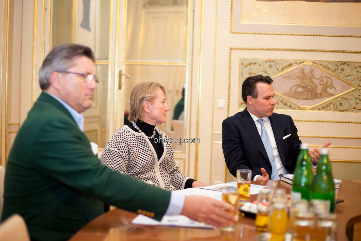 Karl-Heinz Strauss (Porr), Heike Arbter (RCB), Christoph Boschan (Wiener Börse)