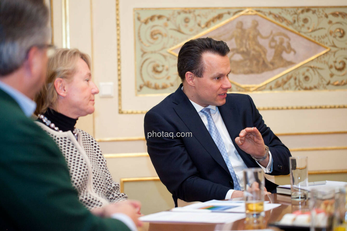 Karl-Heinz Strauss (Porr), Heike Arbter (RCB), Christoph Boschan (Wiener Börse)