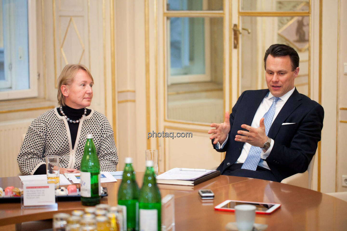 Heike Arbter (RCB), Christoph Boschan (Wiener Börse)