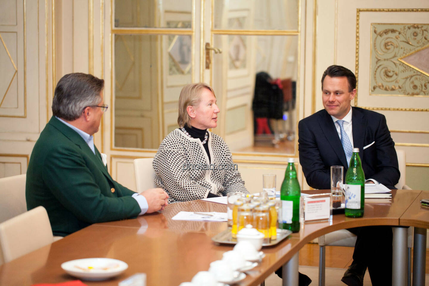 Karl-Heinz Strauss (Porr), Heike Arbter (RCB), Christoph Boschan (Wiener Börse)