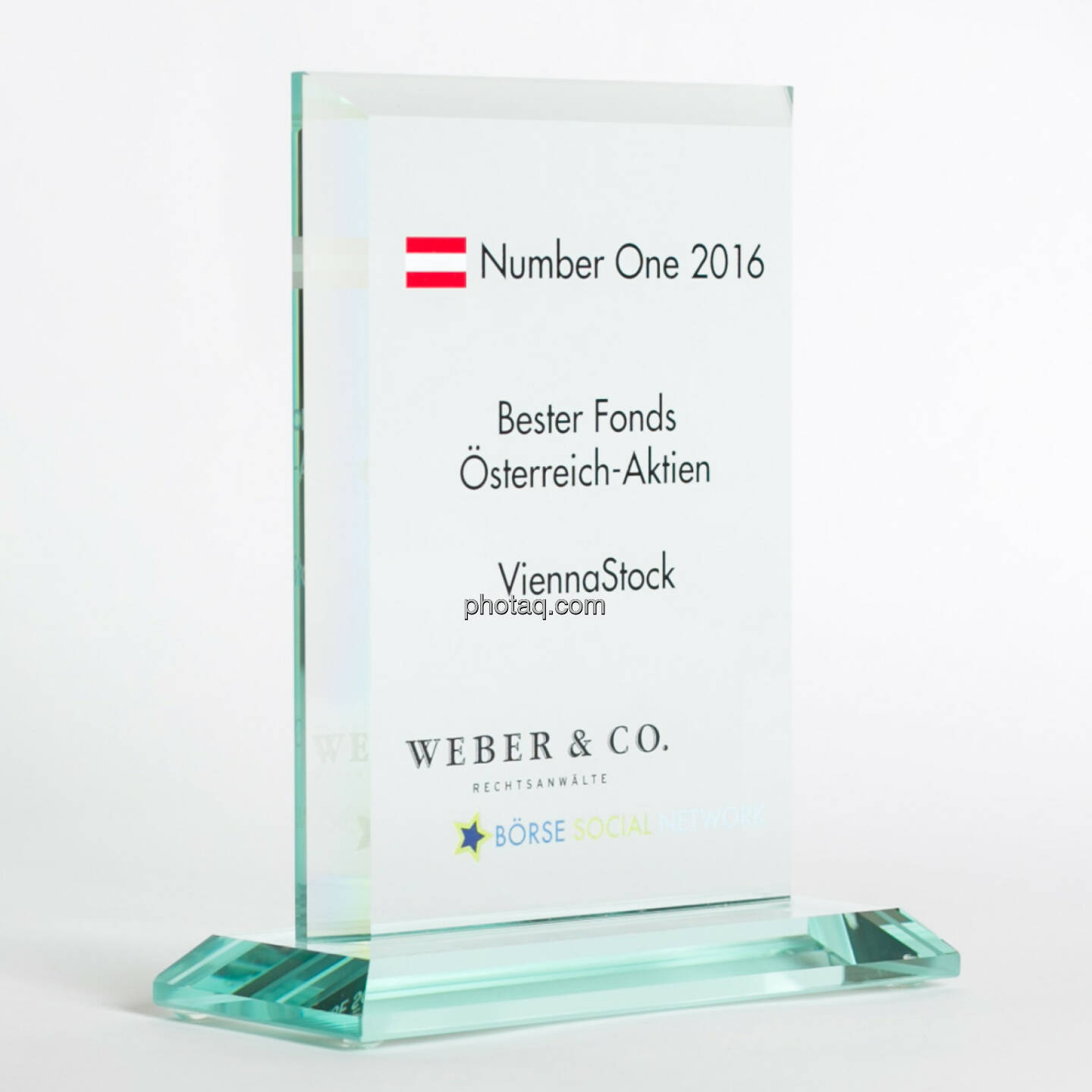 Number One Awards 2016 - Bester Fonds Österreich-Aktien ViennaStock