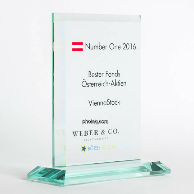 Number One Awards 2016 - Bester Fonds Österreich-Aktien ViennaStock, © photaq/Martina Draper (13.02.2017) 