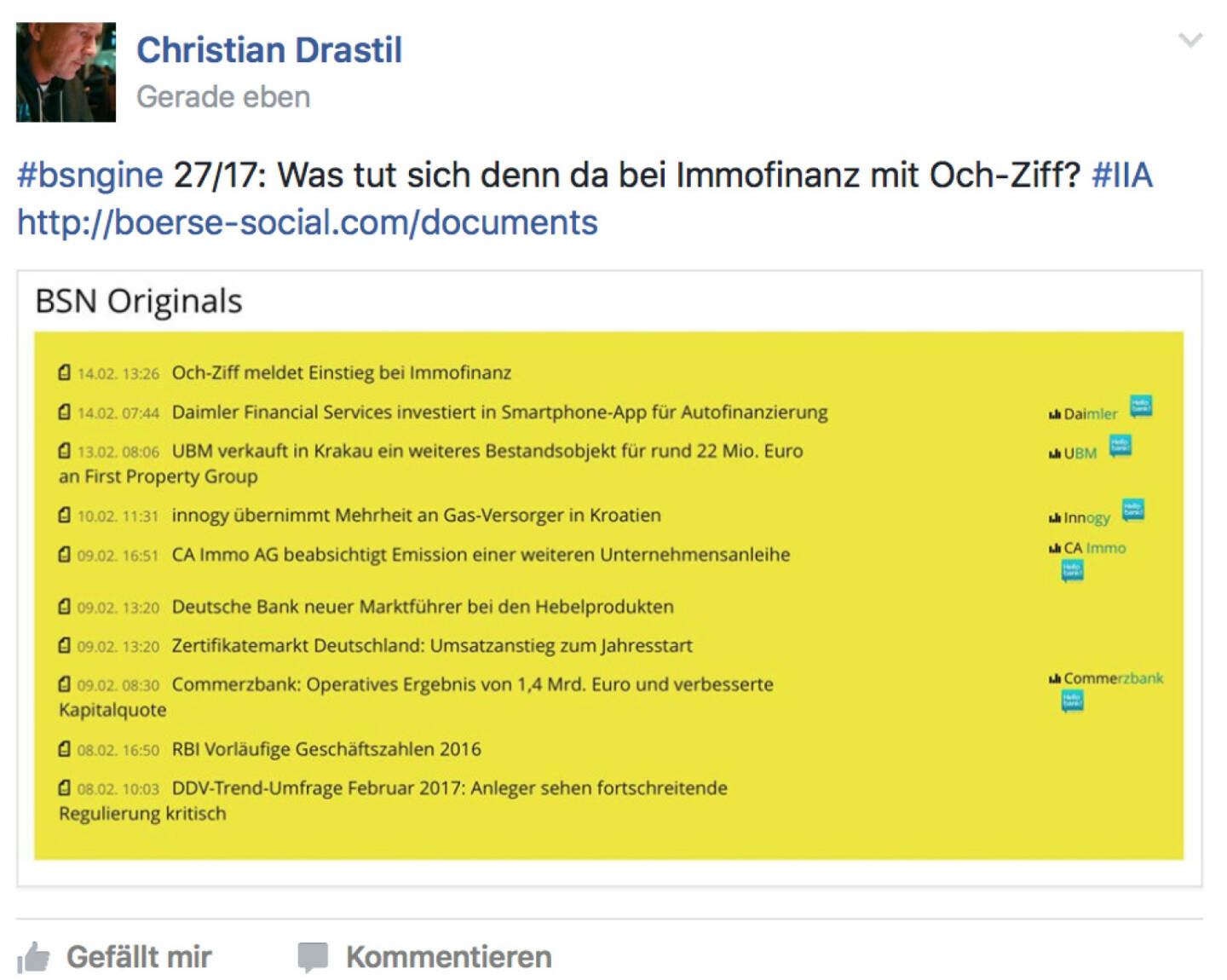 Immofinanz & Och-Ziff