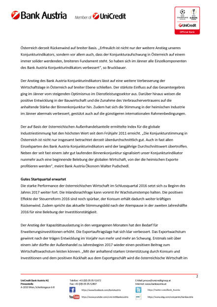 Bank Austria Konjunkturindikator: Aufschwung in Österreich verstärkt sich, Seite 2/5, komplettes Dokument unter http://boerse-social.com/static/uploads/file_2112_aufschwung_in_osterreich_verstarkt_sich.pdf (15.02.2017) 